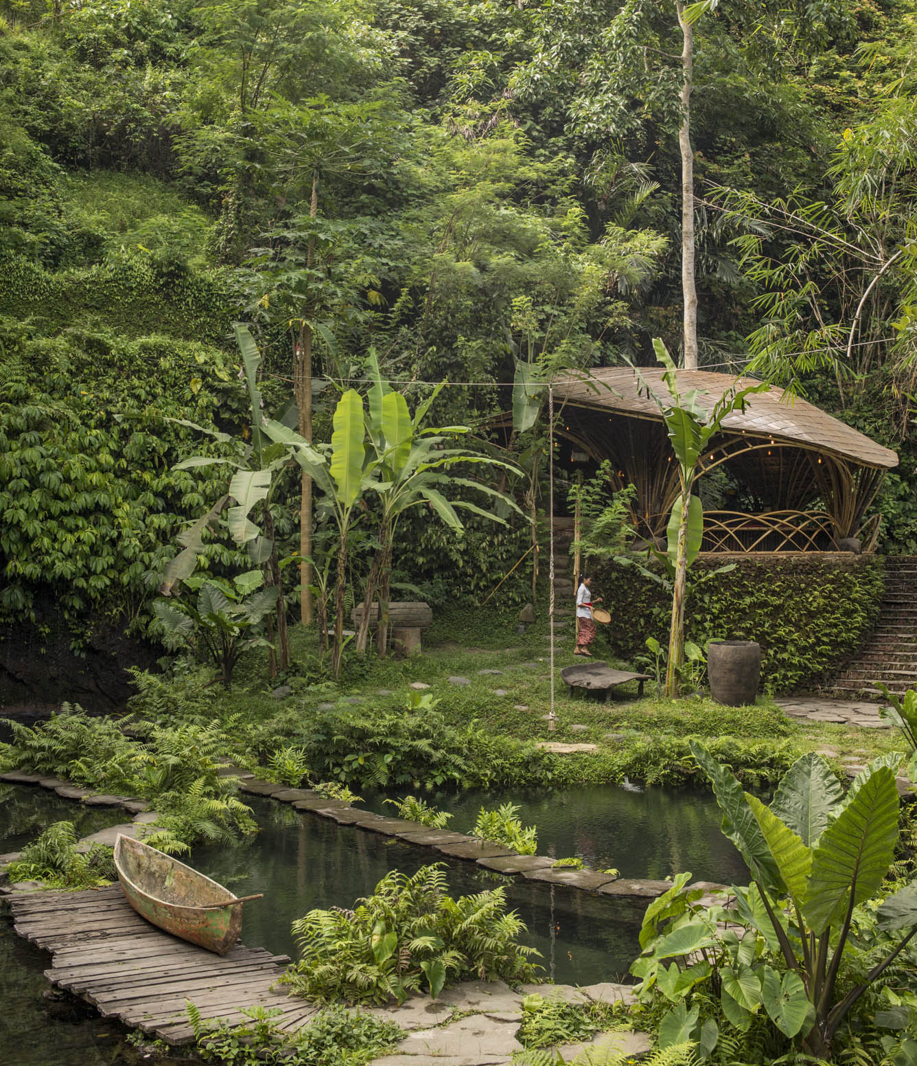 Yoga Pavilion at Four Seasons, Ibuku Bamboo Architecture and Design
